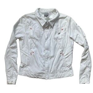 NWT Nike Vintage 2005 Womens White Utility Jacket Size XL 16-18 MSRP $75